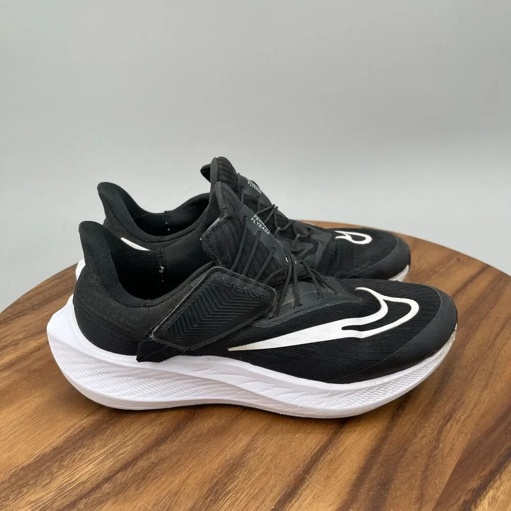 Nike Air Zoom Pegasus 39 FlyEase Shoes Womens Size 6 Black Running Comfort Gym